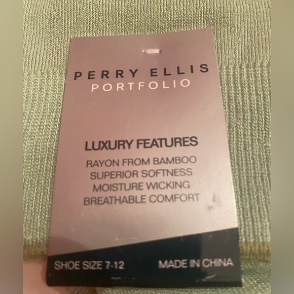 Perry Ellis 5 Pair Portfolio Men’s Dress Socks Ultra Soft Shoe Size 7-12 - Picture 3 of 6